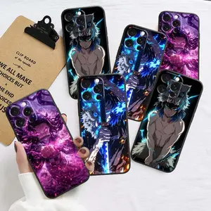 Demon Slayer Art Cool Popular Phone Case For Apple iPhone 17 16  15 14 13 12 11 Air Pro Max Plus Black Soft Silicone Cover Cellphone Smartphone