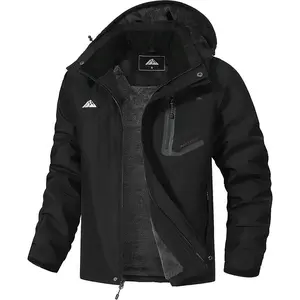 Men's Waterproof Warm Winter Hooded Mountain Ski Jacket Windbreaker Coat for Snowboarding Hiking
