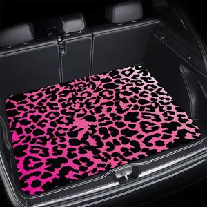 1pc Gradient Leopard Print Car Trunk Mat - Durable Floor Liner, Safe and Practical, Suitable for Daily Travel, Lifting, and Secure Cargo Storage, Car Trunk Mat, Vehicle Interior Accessory, Car Floor Mats, Outdoor Mat, Home Floor Mat, Car Accessories