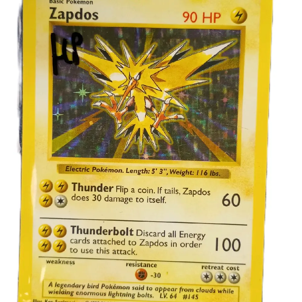 zapdos base set shadowless