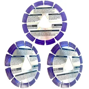 3pk 6" soff-Cut Green Concrete Early Entry Cutting Diamond Blade Compatible with Husqvarna Purple Item 542777005 Blade XL6-1000