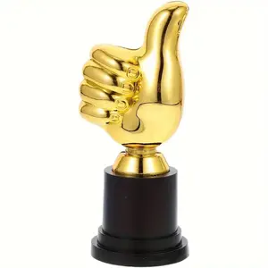 Thumbs Up Design Trophy, Creative Golden Thumbs Up Trophy, Party Award Trophy for Sports, Competition & Party Awards, Prize