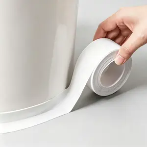Leak Proof Caulking Tape, Self-Adhesive Waterproof Sealing Strip for Kitchen Sink, Bathroom Bathtub & Toilet Bowl Wall Edge Corner Protector