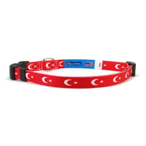 Cat Collar with Turkey Flag | Great For National Holidays, Festivals, Parades, Sporting Events, Pride Events