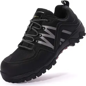 Men's Steel  Slip Resistant Puncture Proof Construction Safety Work Shoes