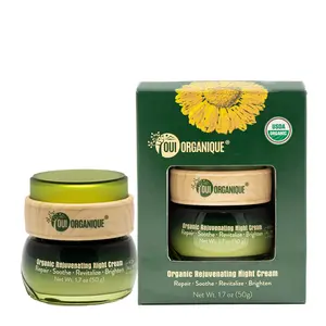 OUIORGANIQUE Certified Organic Rejuvenating Night cream calendula Hydrate Anti-aging Repair |Calendula flower