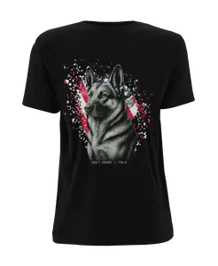 Women's Patriot Tee GSD Shirt with Back Print & Vault Insignia for Dog Handlers