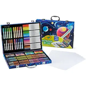 Crayola Inspiration Art Case Coloring Set - Space (140Ct), Art Kit for Kids, Toys for Girls & Boys, Art Set, Holiday Gift for Kids [Amazon Exclusive] Crayola