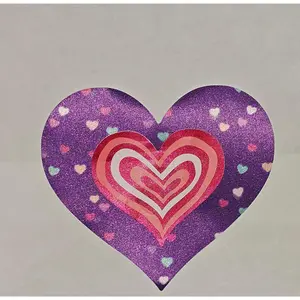 Disposable Women's Pasties for Comfortable Underwear - Womenswear, 14cm Diameter, Non-Sticky Center, Available in Black & Purple - Flash, Bra Bridal Paper