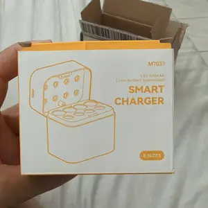 SPELEC Compatible with AA & AAA Rechargeable Batteries with Fast Charger, 1300mWh x4 Lithium AAA Batteries & 3600mWh x4 Lithium Double A Rechargeable Li-ion Battery, 8-Pack 1.5V Constant Output with Intelligent LED Reminder Light