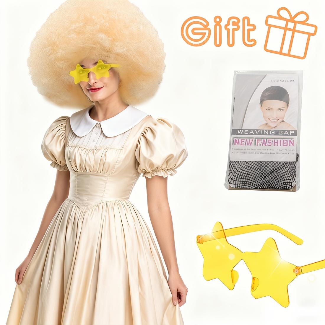 Discount Promotion on Colorful Curly Clown Wigs for Costume Parties, Complete with Funny Glasses And a Hairnet for Fans