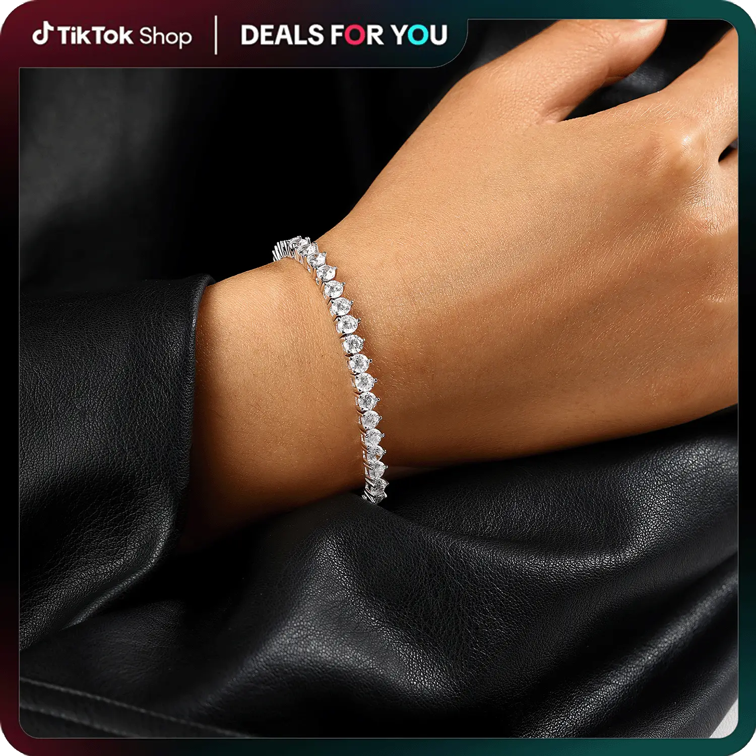 4mm Zirconia Classic Tennis Bracelet, Jewelry for Men and Women, Fashion Accessories, Gift For Her, 6.5 inches