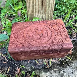 OM Wood Handcrafted Storage Box