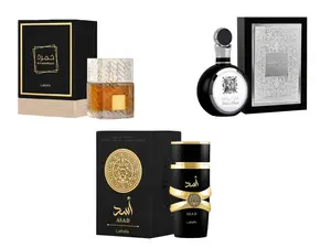 (3pc Bundle Pack) Khamrah, Asad + Fakhar Men by Lattafa EDP Spray, 3.4oz