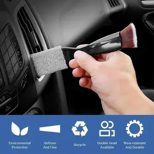 SEAMETAL Car Clean Brush Multifunctional Car Air Vent Outlet Dust Removal Brushes for Car Interior Cleaning Detailing Care