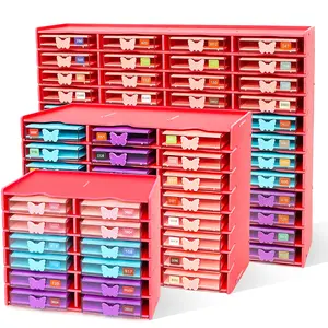 12/24/48 Slots Diamond Painting Storage Box with Butterfly Trays | Portable Drill Organizer Case for Diamond Art Accessories