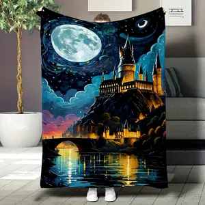 Batman-themed black armor red background blanket, a must-have for home, perfect Valentine's Day gift.