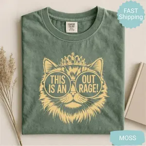 Comfort Colors® Dungeon Crawler Carl Shirt, This Is An Outrage Shirt Princess Donut and Mongo Tee Fantasy Book Reader Shirt Bookish Merch