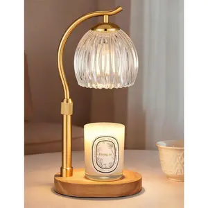 Candle Warmer Lamp with Timer & Dimmer, Adjustable Height Flower Wax Melt Warmer, Cozy Home Decor, House Warming Gifts, Vintage Birthday Gift for Women Mom Her