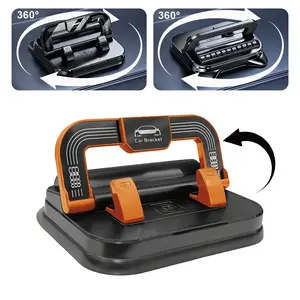 Car Phone Holder 360 Degree Rotation,Anti-Slip Grips & One-Hand Operation Car Cell Phone Mount with Adjustable Spring Clip,Horizontal and Vertical Screen Adjustment Angle,Compatible with iPhone Samsung All Smartphones