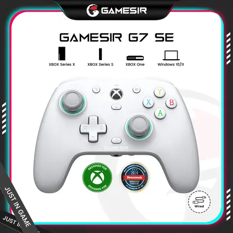GameSir G7 SE Wired Controller for XBOX Series X|S, XBOX One & Windows 10/11, Plug and Play Gaming Gamepad with Hall Effect Joysticks/Hall Trigger, 3.5mm Audio Jack