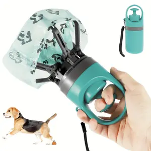 Dog Poop Scooper Pet Outdoor Waste Bag Portable Six-Claw Poop Picker