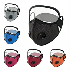 Breathable Face Shield Mask with Air Valve | Reusable Dust Protection Mask