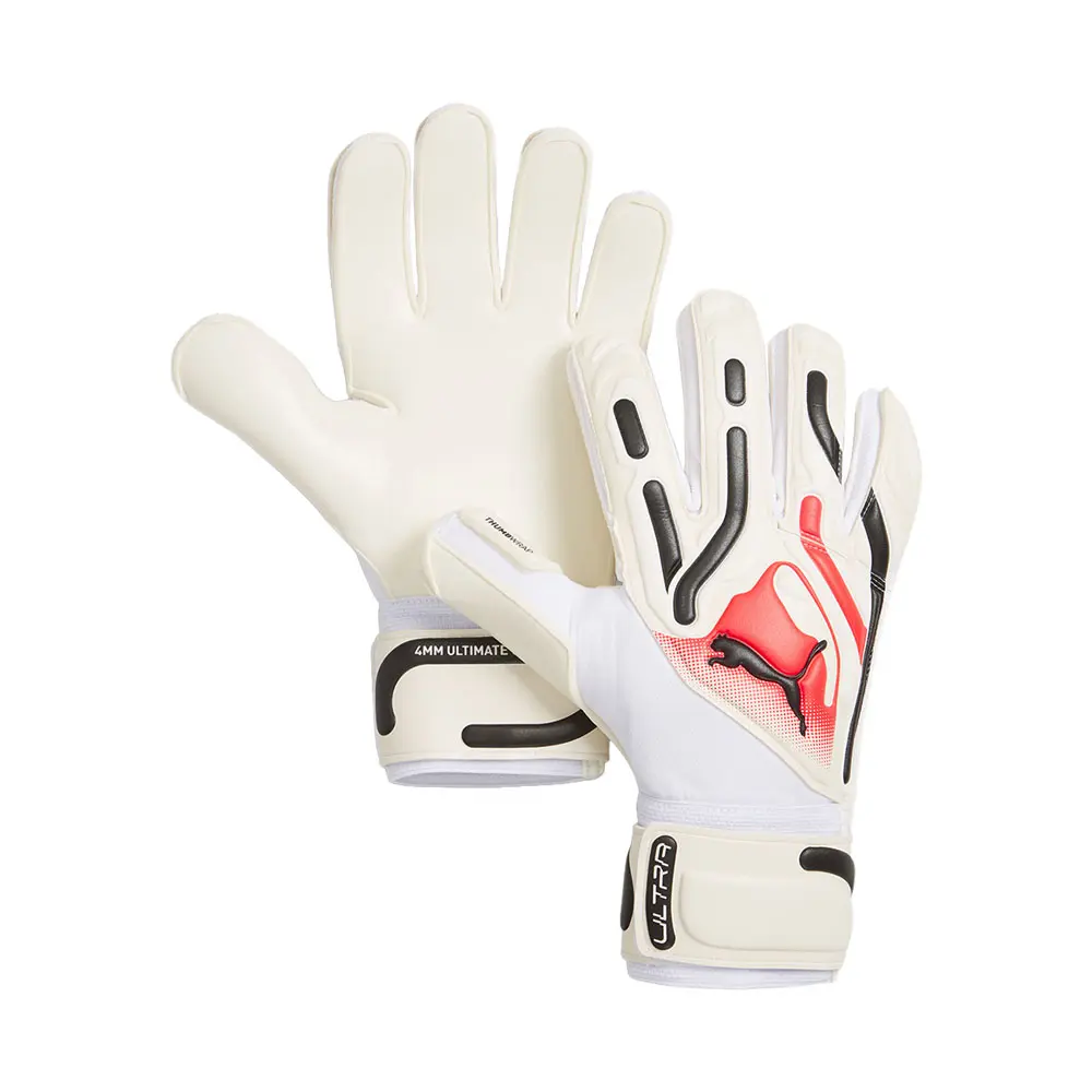 PUMA Mens Ultra Pro Regular Cut Goalkeeper Gloves Casual - White