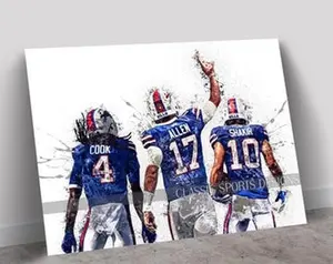 Josh Allen Poster, James Cook, Khalil Shakir, Buffalo Bills Big Three, Poster Print NOT Canvas Unframed, Wall Art Print, Man Cave Gift