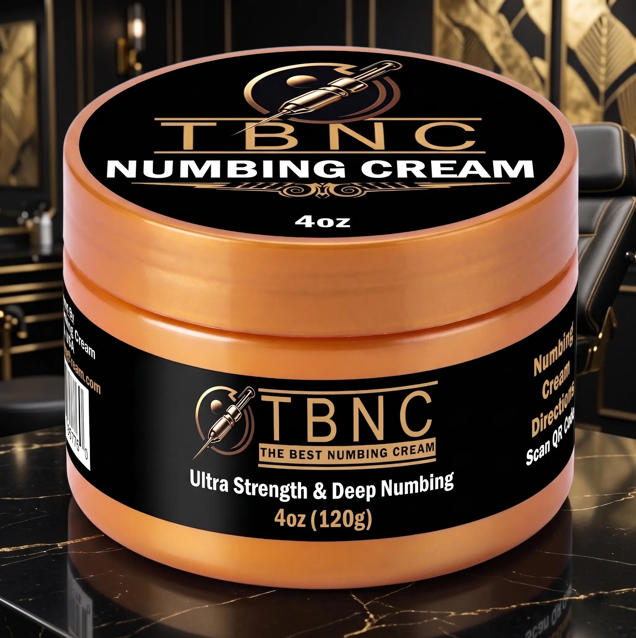 TBNC Ultra Numbing Cream, Gluten-Free Pain Relief Jar for Full Sleeves & Large Tattoos (Beauty & Personal Care Aftercare Solution)