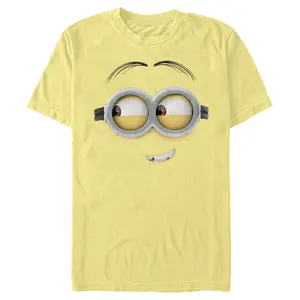 Men's Despicable Me Minions Dave Side Smile Big Face T-Shirt