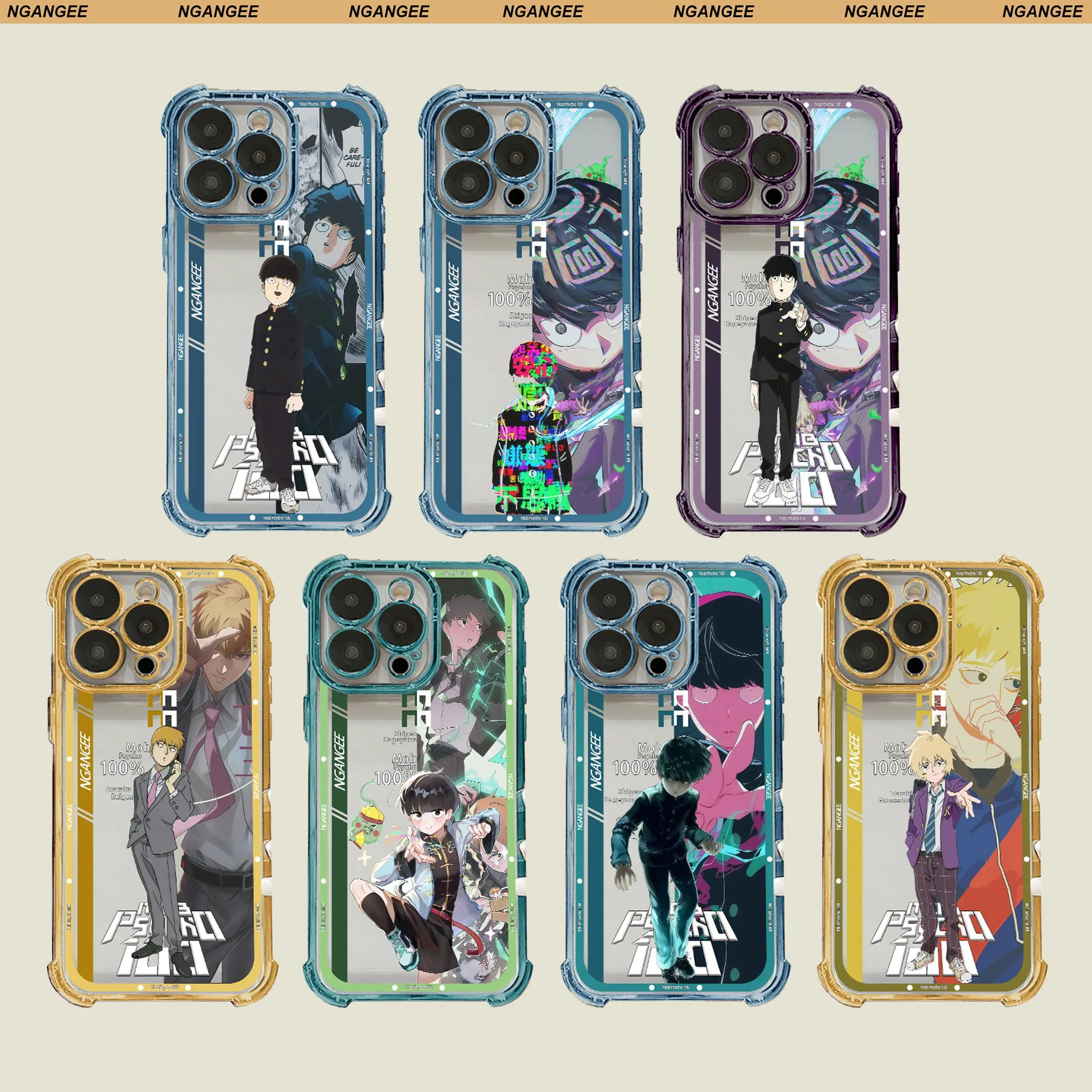 Mob Psycho Anime-Style Case for Galaxy And iPhone fit Galaxy S26ULTRA CASE , S22 S23 S24 S25 S26 S23FE S24FE and iPhone 17 17AIR 17 PRO MAX 11 12 13 14 15 16 PLUS LNBFB1-7