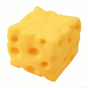 Cheese Squishy Toy - Cheese Stress Relief Toy, Slow Rebound, Moldable for Venting