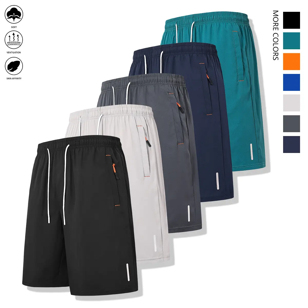 Black Light Gray Dark Gray Navy Blue Lake Blue