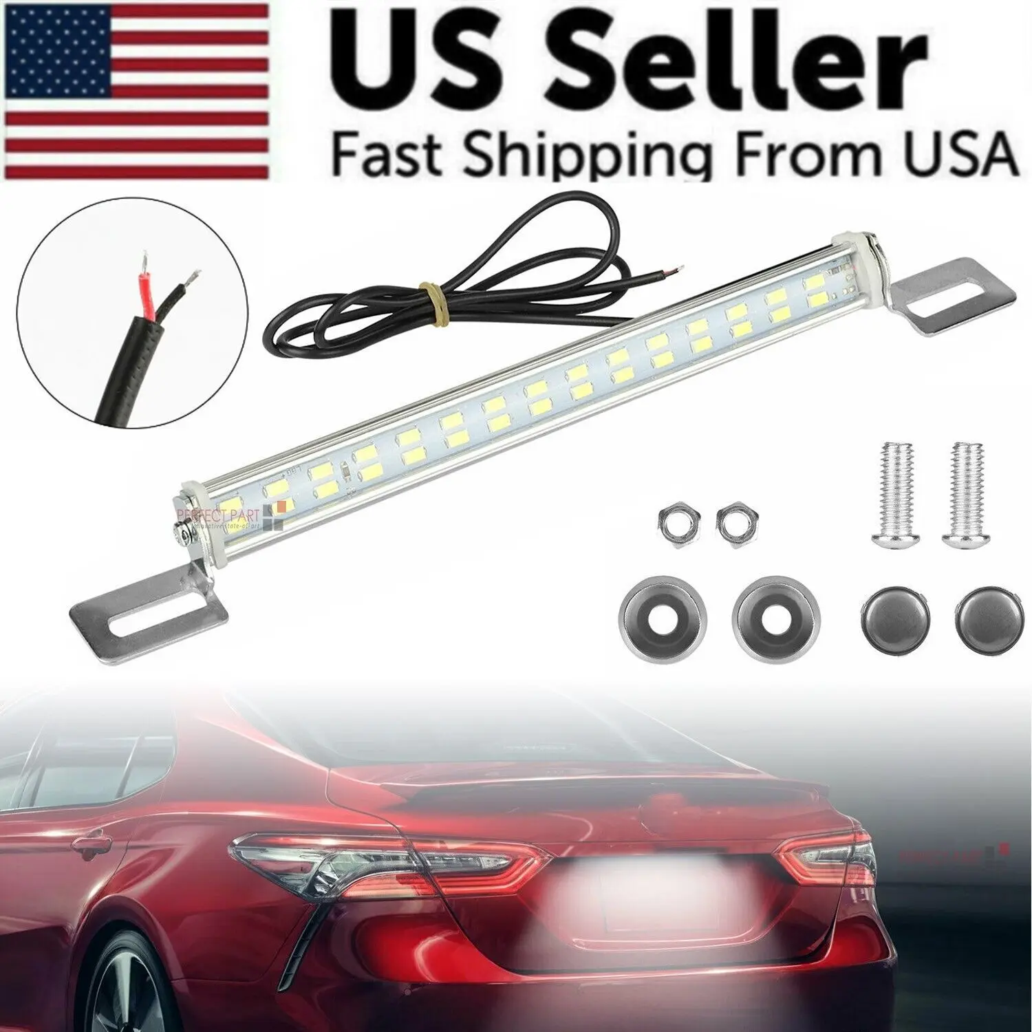 Universal License Plate LED Back Up Light for Car SUV Truck RV 6000K Super White, Led Work Light, Led Light Bar