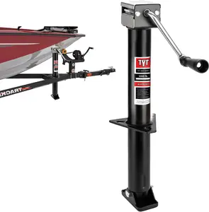 TYT A-Frame Trailer Jack, 5000lbs Capacity Side Wind Trailer Jack with Foot Plate, 15" Vertical Travel Heavy Duty Trailer Jack for Trailer, Utility Trailer, Yacht Trailer, Camper