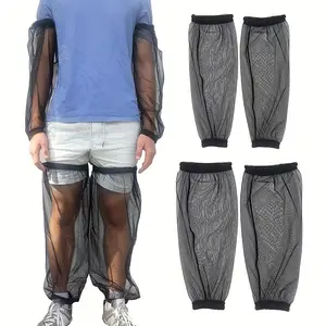 Mesh Arm Sleeves & Leggings Set, Summer Breathable Mosquito Net for Arms and Legs – Anti Bug Protection for Outdoor Camping, Sports, Fishing, Unisex