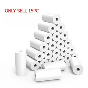 15 Rolls of Mini Printing Paper, 57mm Wide, Instant Camera Paper, High-Definition Thermal Photo Paper Rolls Compatible with Most Instant Cameras, High-Quality Printing & Easy To Use