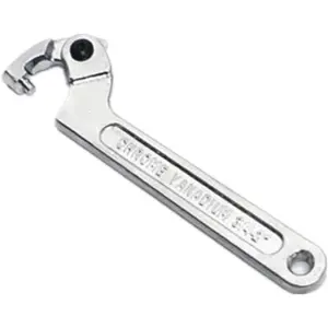 Chrome Vanadium Adjustable C Spanner Hook Wrench Tool Round Head 19-51 mm