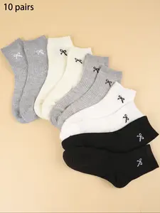 Women's Butterfly Print Mid-calf Socks, Fashion Casual Comfy Breathable Socks for Daily Wear, Women's Socks for All Seasons