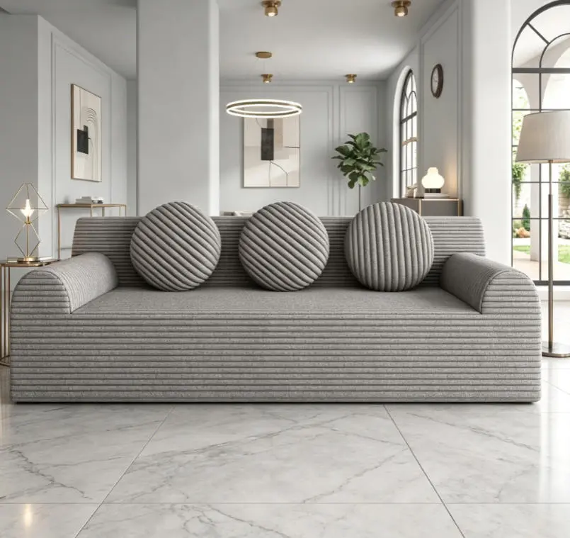71" Corduroy Deep Seat Single Sofa - No Assembly, Comfy Indoor Living Room Furniture for Apartment, Bedroom