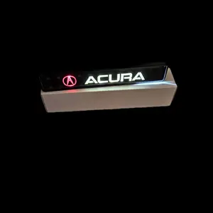 Acura LED Front Grille Emblem Badge 12V Illuminated Logo Universal Mount Durable Construction Easy Wiring Premium Look for Most Models