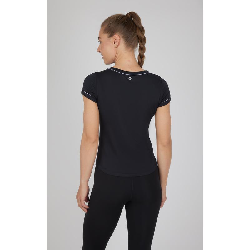 2 PK Super Soft Synergy High Crew Neck Short Sleeve Top and Crew Neck Top