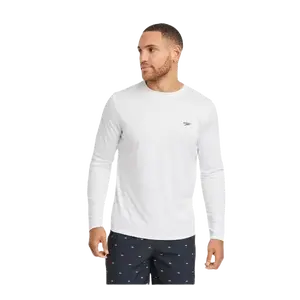 Speedo Mens Rash Guard Slim-Fitting Long Sleeve Top for Athletic Wear Machine Washable Water Activities Protection