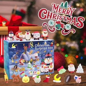 Christmas Surprise Blind Box 24 Days Countdown Advent Calendar Stress Relief Toy Mystery Gift Box for Kids and Adults Holiday Party Decorations Fun Collectible Set
