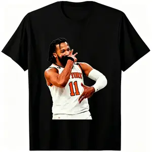 New[TikTok Trending Shirt][Basketball Fan T-Shirt]Jalen Vintage Basketball Graphic T-Shirt Unisex Men Women Retro Player Tee Streetwear Cotton Short Sleeve Outfit