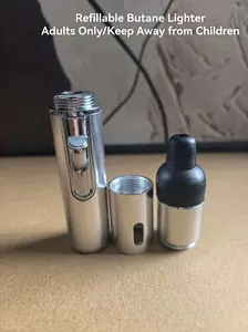 2pcs Adjustable Windproof Rechargeable Aluminium Lighter - Quick Ignition, No Butane/Gas, Ideal for Camping, Outdoor Cooking, Sports & Outdoor Camping & Hiking Essential,summervibes