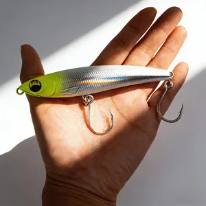 Heavy Duty Deep Sea Trolling Lure |   Big Game Casting Minnow Iridescent Fish Imitation for Tuna Marlin Fishing, PVC, Mixed Color, Suitable for Saltwater and Freshwater