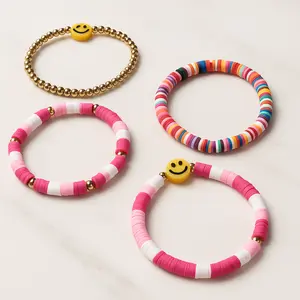 Beaded Stretch Bracelet Set - 12 Count