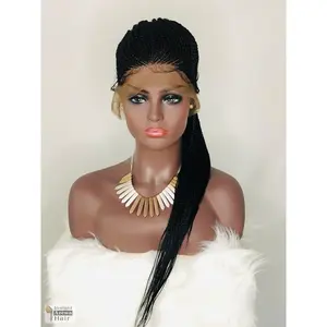 Mid-High Ponytail Cornrow Wig